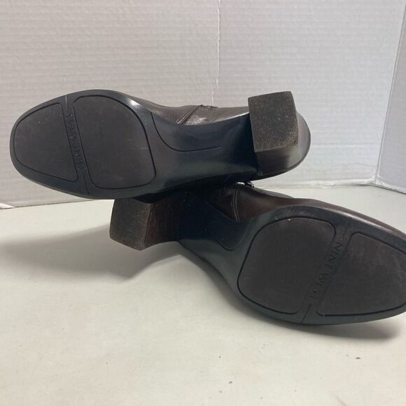 Leather Upper‎ NINE WEST Women’s Brown Ankle Boots Size8M - Picture 8 of 12